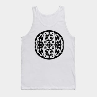 Dimensional Circle and Flower Fractal Geometry Tank Top